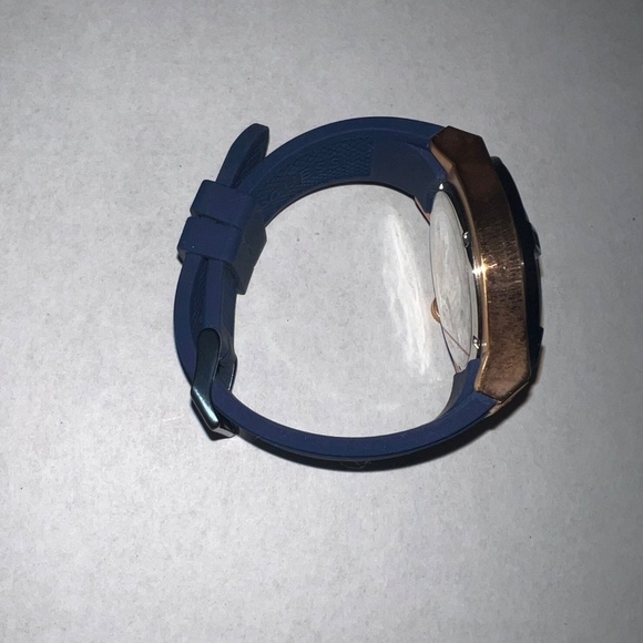 Guess Women’s Water-Resistant Chronograph Watch - Navy Blue and Rose Gold